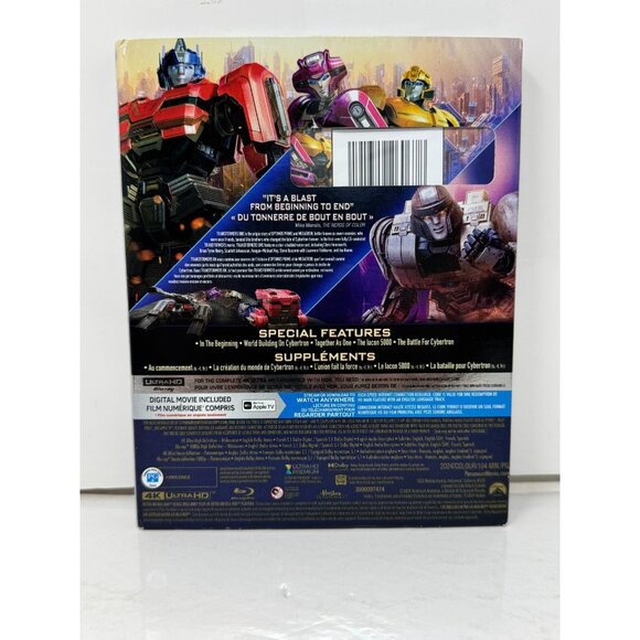 Transformers One (4K UHD Blu-ray) Kids Cartoon Brand New and Sealed!!! - Picture 3 of 3